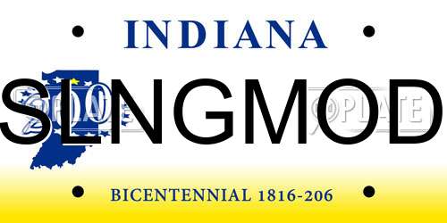 SLNGMOD Indiana License Plate