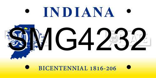 SMG4232 Indiana License Plate