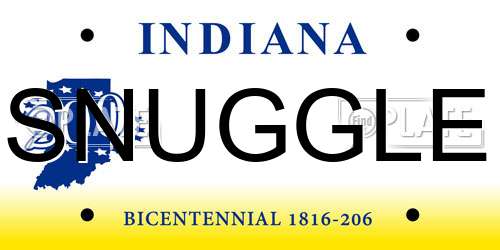 SNUGGLE Indiana License Plate