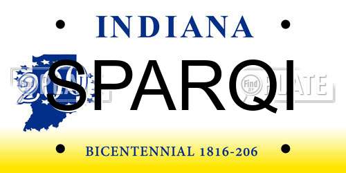 SPARQI Indiana License Plate