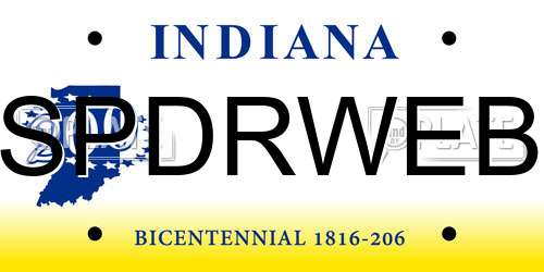SPDRWEB Indiana License Plate