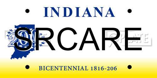 SRCARE Indiana License Plate