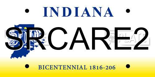 SRCARE2 Indiana License Plate