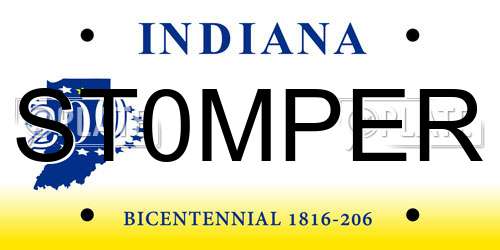 ST0MPER Indiana License Plate