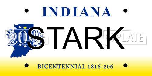 STARK Indiana License Plate