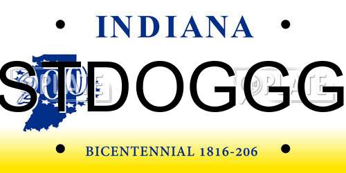 STDOGGG Indiana License Plate