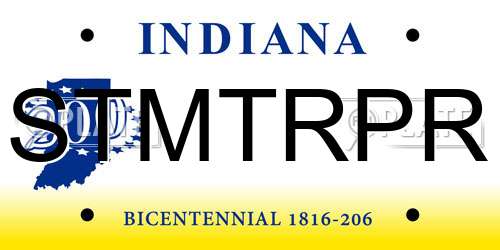 STMTRPR Indiana License Plate