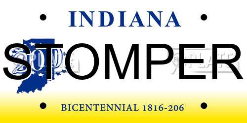 STOMPER Indiana License Plate