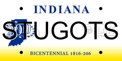 STUGOTS Indiana License Plate