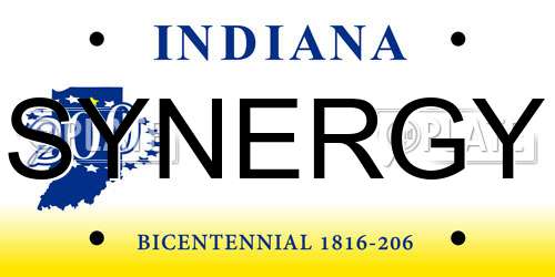 SYNERGY Indiana License Plate