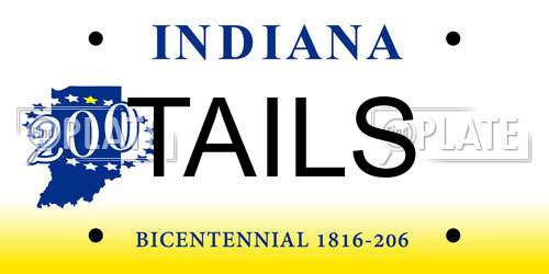 TAILS Indiana License Plate