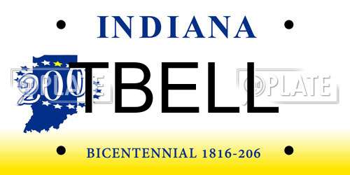 TBELL Indiana License Plate