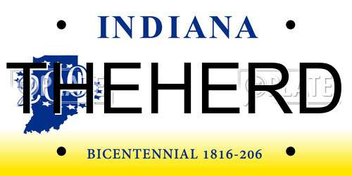 THEHERD Indiana License Plate