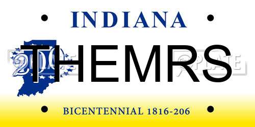 THEMRS Indiana License Plate