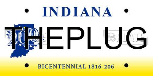 THEPLUG Indiana License Plate