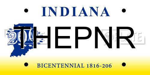 THEPNR Indiana License Plate