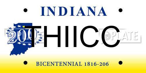 THIICC Indiana License Plate