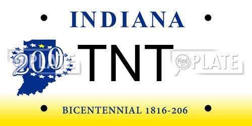 TNT Indiana License Plate