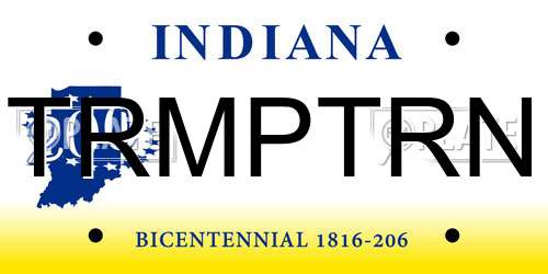 TRMPTRN Indiana License Plate