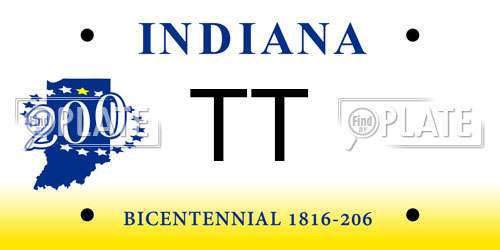 TT Indiana License Plate