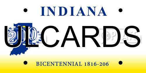 ULCARDS Indiana License Plate