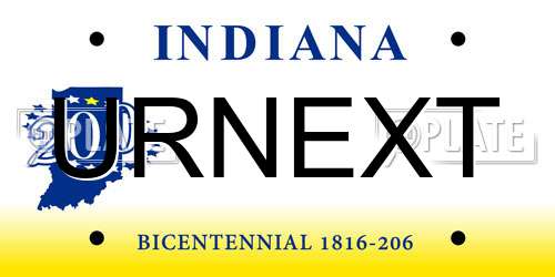 URNEXT Indiana License Plate
