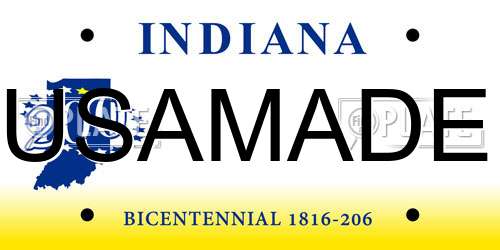 USAMADE Indiana License Plate