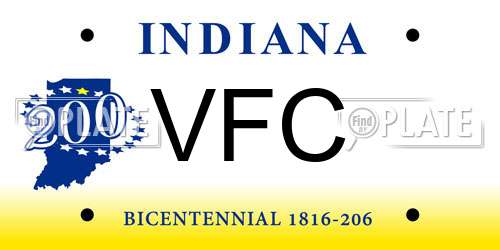 VFC Indiana License Plate