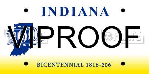 VIPROOF Indiana License Plate