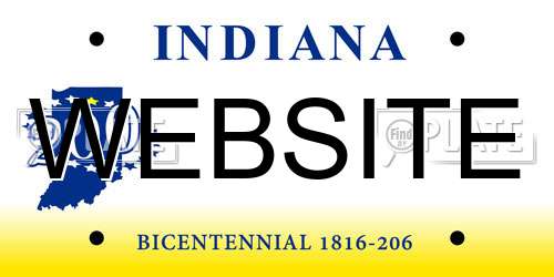 WEBSITE Indiana License Plate