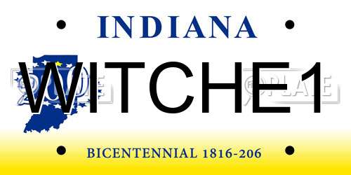 WITCHE1 Indiana License Plate