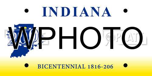 WPHOTO Indiana License Plate