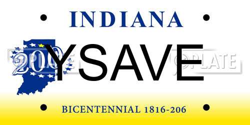 YSAVE Indiana License Plate