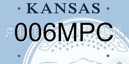 006MPC Kansas License Plate