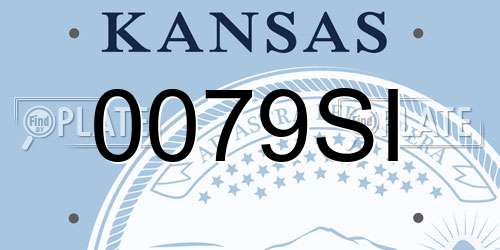 0079SI Kansas License Plate