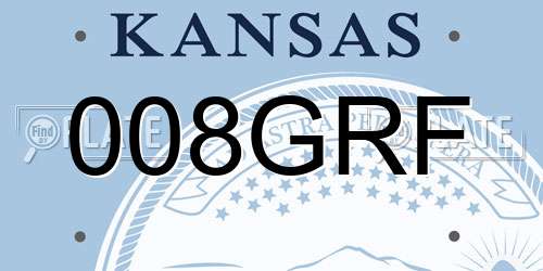 008GRF Kansas License Plate