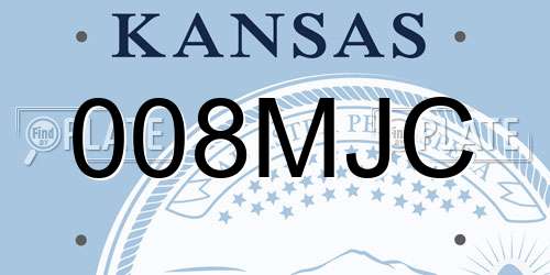 008MJC Kansas License Plate