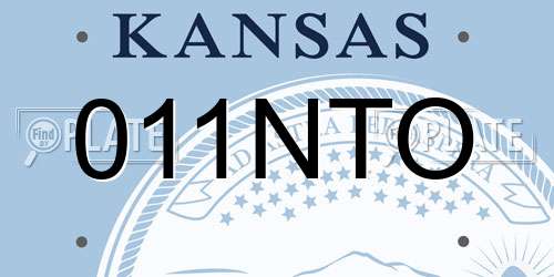 011NTO Kansas License Plate