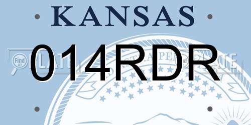 014RDR Kansas License Plate