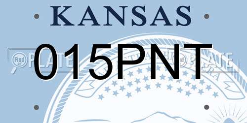 015PNT Kansas License Plate