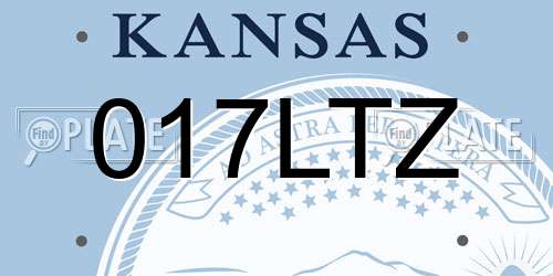 017LTZ Kansas License Plate