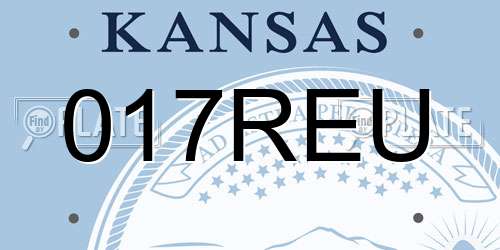 017REU Kansas License Plate