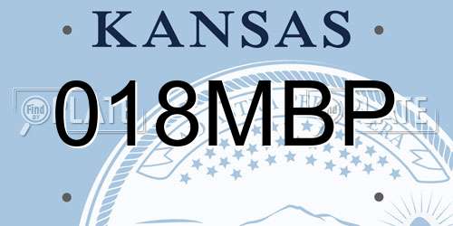 018MBP Kansas License Plate