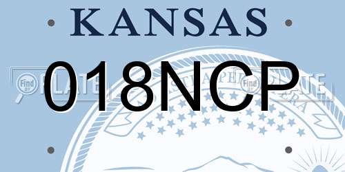 018NCP Kansas License Plate