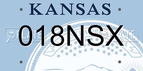 018NSX Kansas License Plate