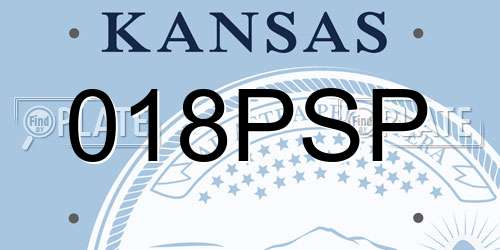 018PSP Kansas License Plate