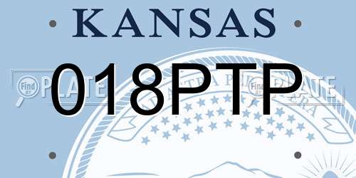 018PTP Kansas License Plate