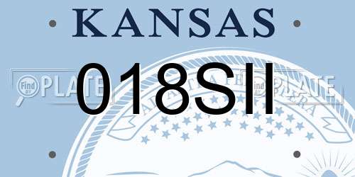 018SII Kansas License Plate