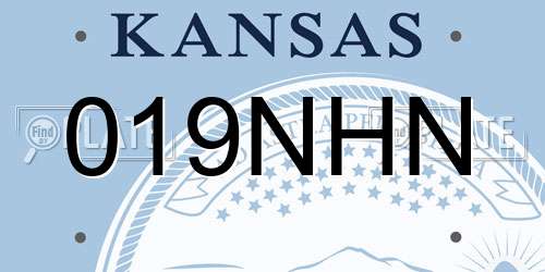019NHN Kansas License Plate