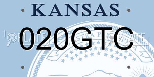 020GTC Kansas License Plate